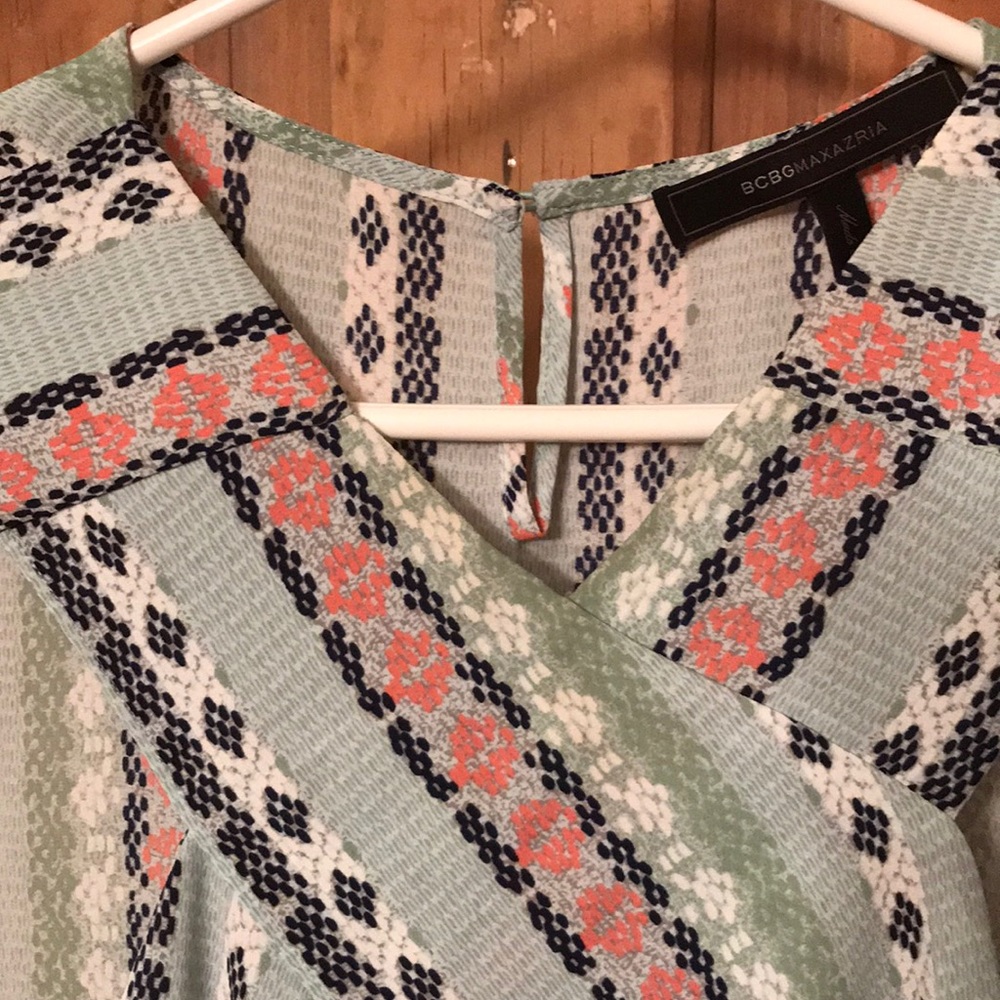 Sold- BCBGMAXAZRIA cris-cross top - Picture 5 of 8